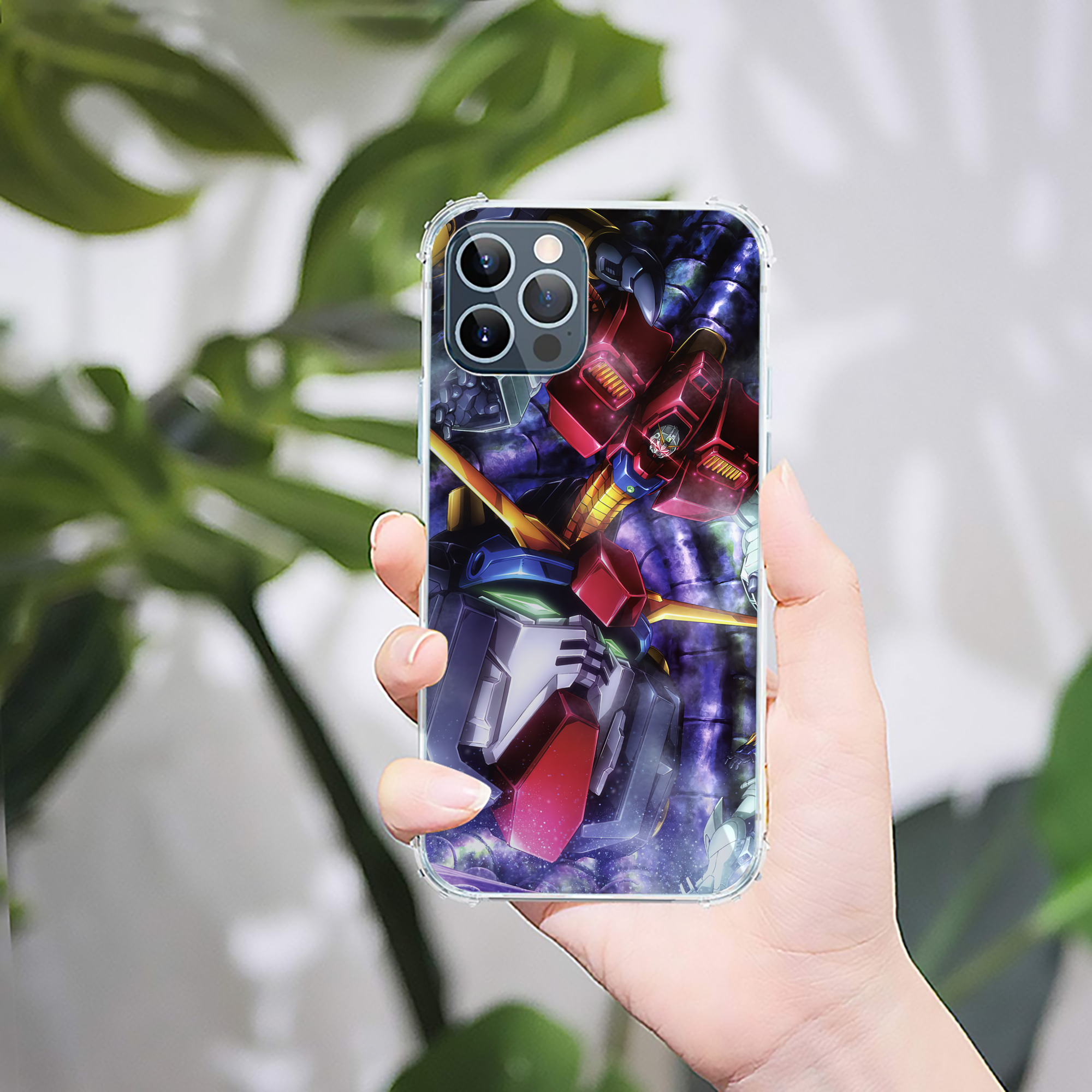 （画像用） 機動戦士ガンダム Mobile Suit Gundam 【iPhone 12シリーズ対応】透明スマホケース（クリアソフトケース）